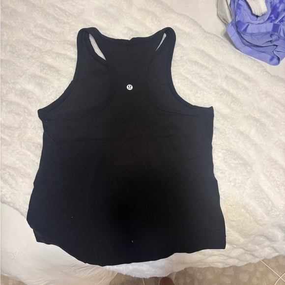 Black Lululemon align waist-length race back tank top - Picture 2 of 3
